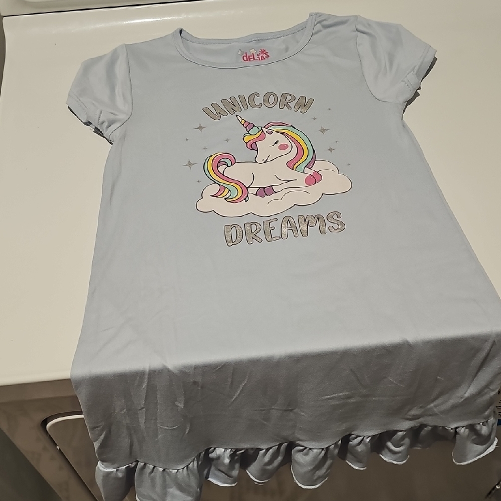 Delta Kids Unicorn Nightgown - Light Blue